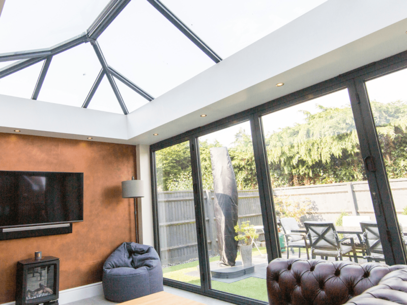 flat roof orangery in cambridge