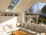 glazed roof conservatory extension in hertfordshire