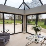 hup! conservatory with sliding door in hertfordshire